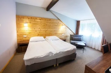 Ljust interiör i Comfort-rummet